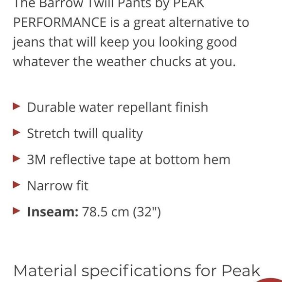 Peak Performance Twill blue denim pants - Picture 15 of 16